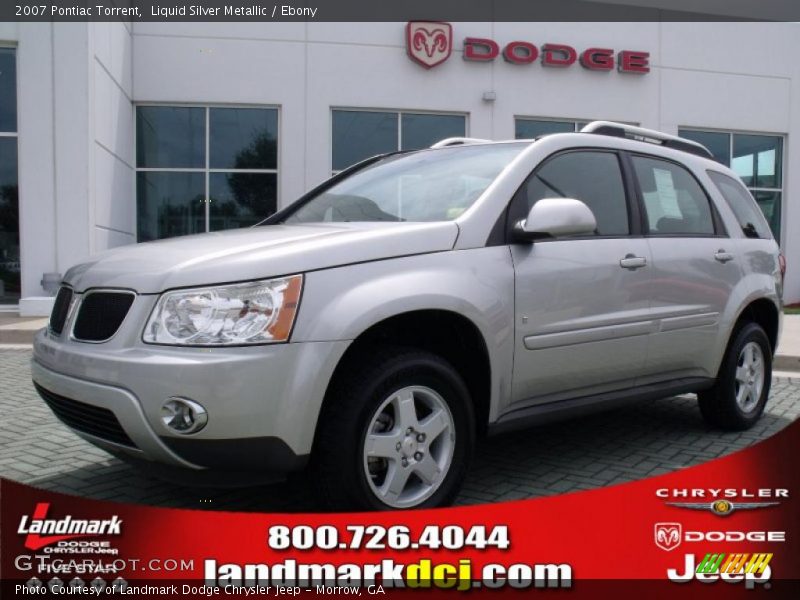 Liquid Silver Metallic / Ebony 2007 Pontiac Torrent