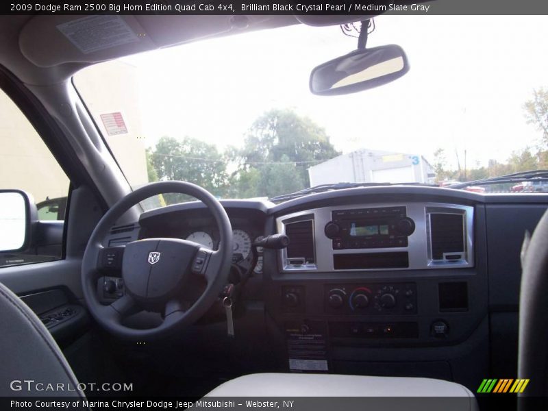 Brilliant Black Crystal Pearl / Medium Slate Gray 2009 Dodge Ram 2500 Big Horn Edition Quad Cab 4x4