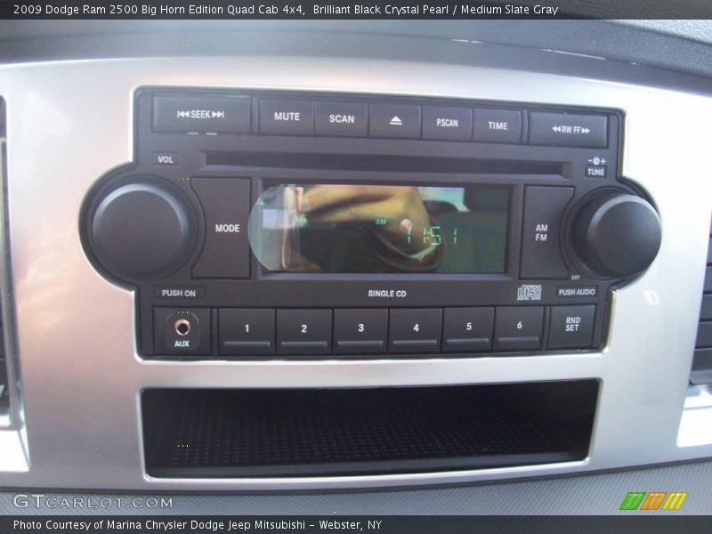 Brilliant Black Crystal Pearl / Medium Slate Gray 2009 Dodge Ram 2500 Big Horn Edition Quad Cab 4x4