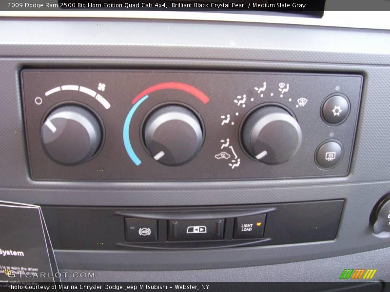 Brilliant Black Crystal Pearl / Medium Slate Gray 2009 Dodge Ram 2500 Big Horn Edition Quad Cab 4x4