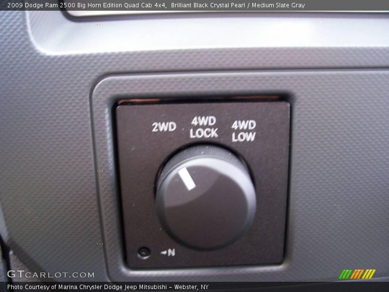 Brilliant Black Crystal Pearl / Medium Slate Gray 2009 Dodge Ram 2500 Big Horn Edition Quad Cab 4x4