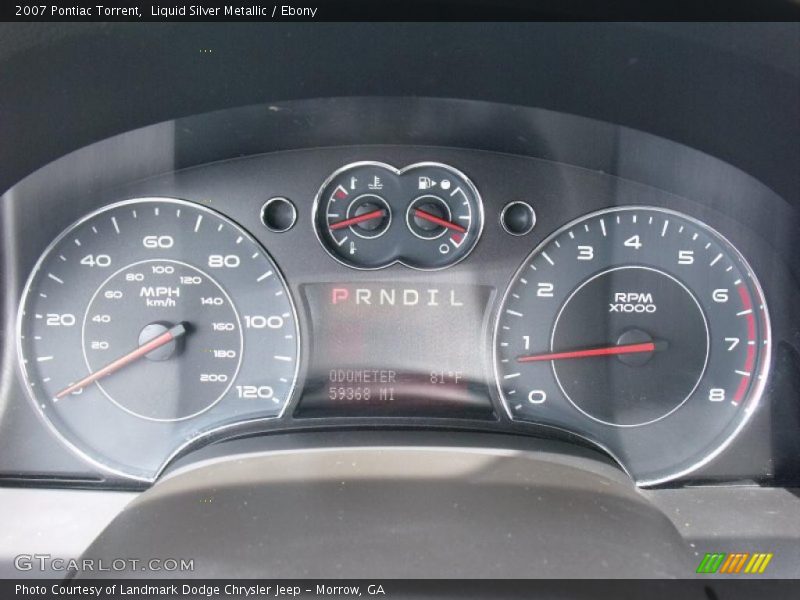 Liquid Silver Metallic / Ebony 2007 Pontiac Torrent