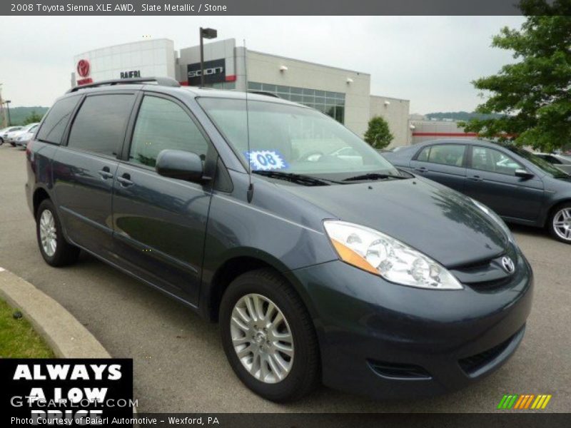 Slate Metallic / Stone 2008 Toyota Sienna XLE AWD