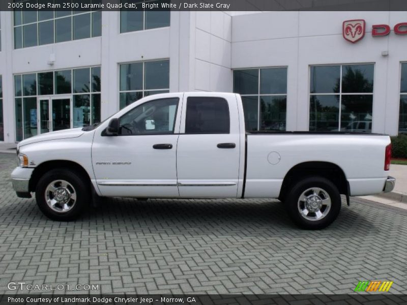 Bright White / Dark Slate Gray 2005 Dodge Ram 2500 Laramie Quad Cab