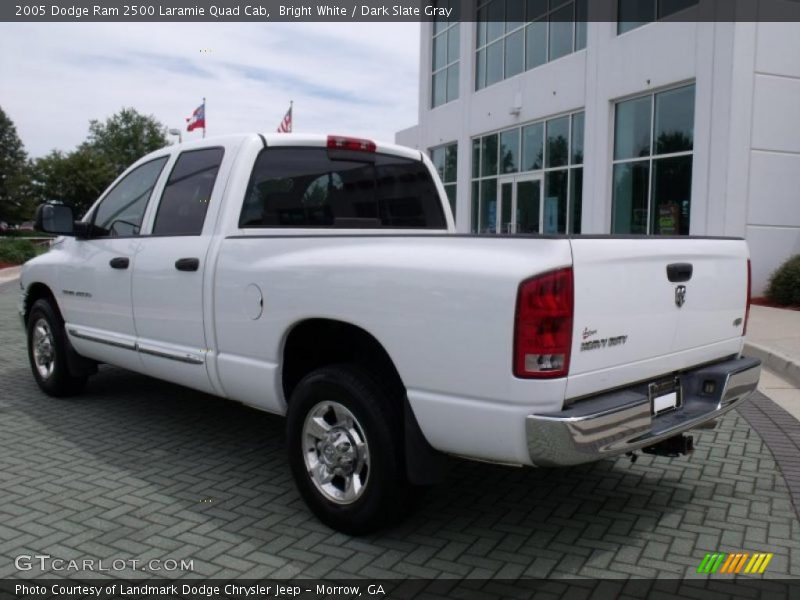 Bright White / Dark Slate Gray 2005 Dodge Ram 2500 Laramie Quad Cab