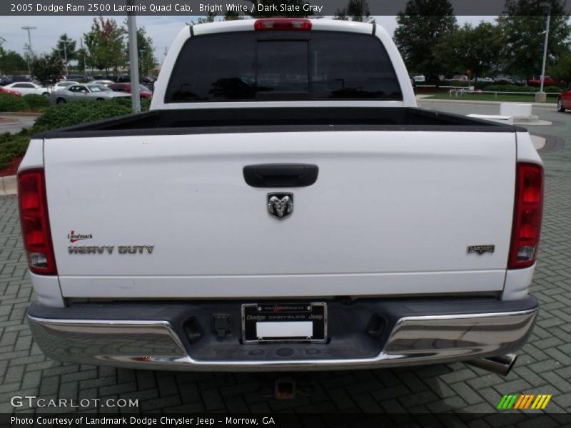 Bright White / Dark Slate Gray 2005 Dodge Ram 2500 Laramie Quad Cab