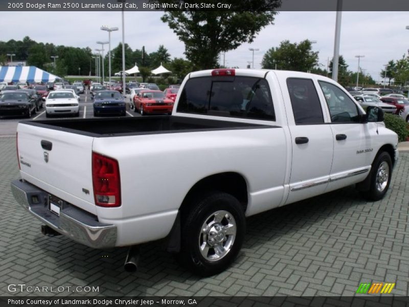 Bright White / Dark Slate Gray 2005 Dodge Ram 2500 Laramie Quad Cab