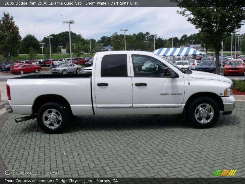 Bright White / Dark Slate Gray 2005 Dodge Ram 2500 Laramie Quad Cab