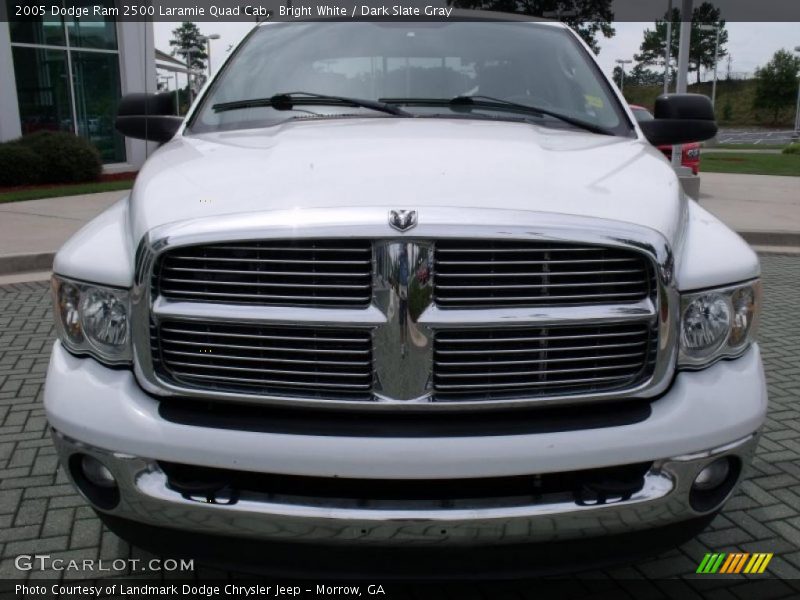 Bright White / Dark Slate Gray 2005 Dodge Ram 2500 Laramie Quad Cab