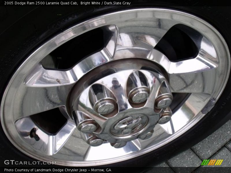 Bright White / Dark Slate Gray 2005 Dodge Ram 2500 Laramie Quad Cab