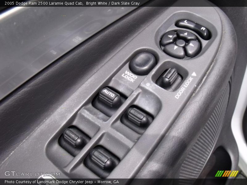 Bright White / Dark Slate Gray 2005 Dodge Ram 2500 Laramie Quad Cab