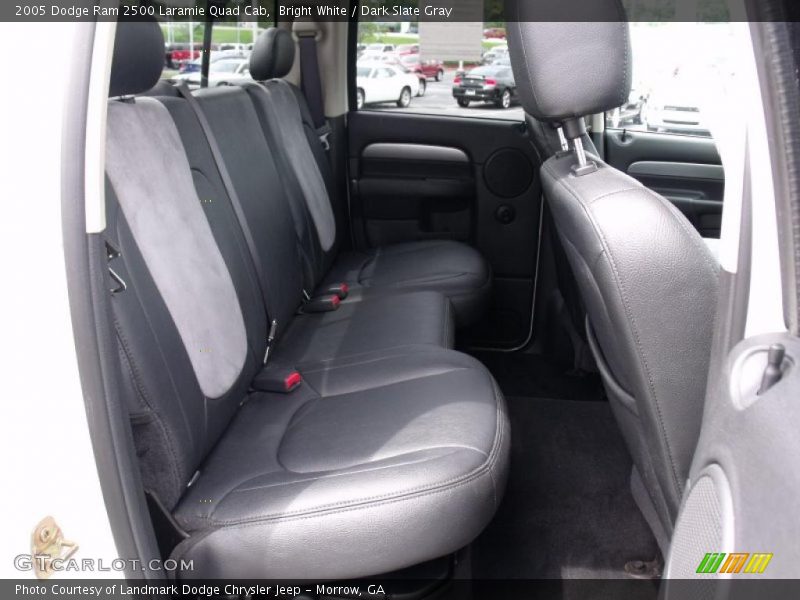 Bright White / Dark Slate Gray 2005 Dodge Ram 2500 Laramie Quad Cab