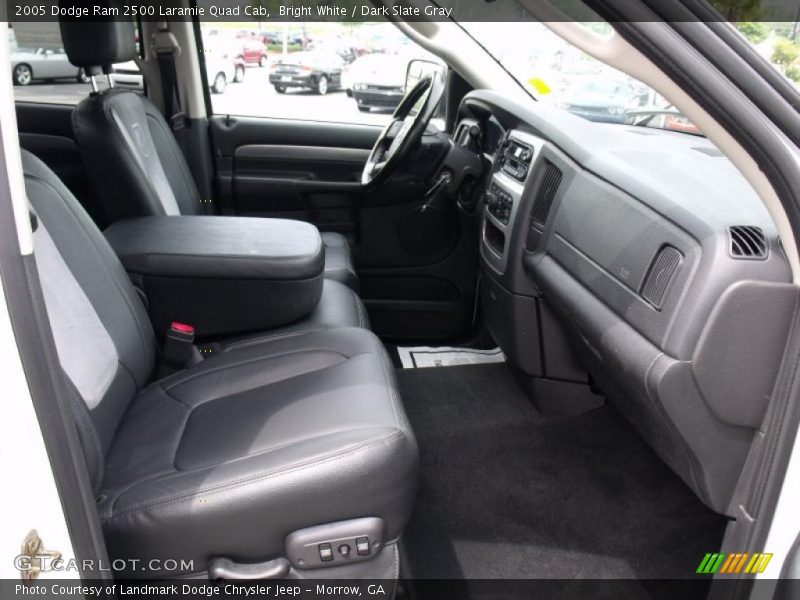 Bright White / Dark Slate Gray 2005 Dodge Ram 2500 Laramie Quad Cab