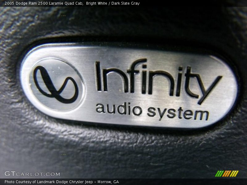 Bright White / Dark Slate Gray 2005 Dodge Ram 2500 Laramie Quad Cab