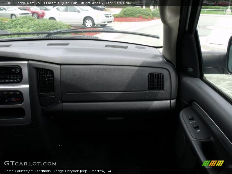 Bright White / Dark Slate Gray 2005 Dodge Ram 2500 Laramie Quad Cab