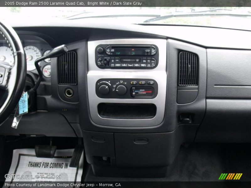 Bright White / Dark Slate Gray 2005 Dodge Ram 2500 Laramie Quad Cab