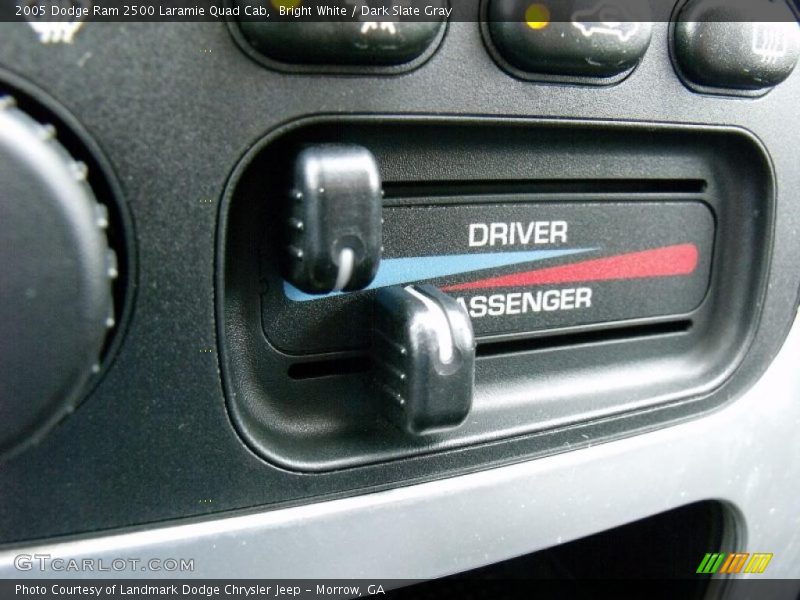 Bright White / Dark Slate Gray 2005 Dodge Ram 2500 Laramie Quad Cab