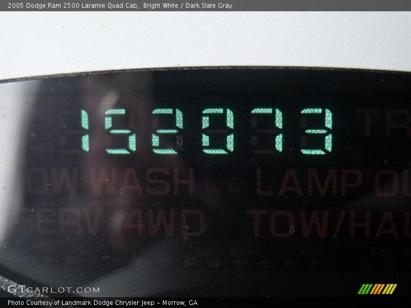 Bright White / Dark Slate Gray 2005 Dodge Ram 2500 Laramie Quad Cab