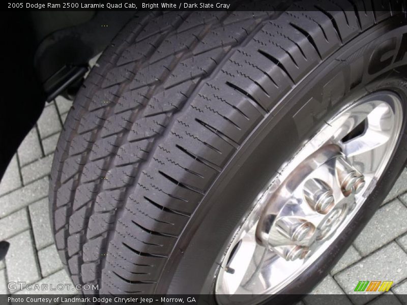 Bright White / Dark Slate Gray 2005 Dodge Ram 2500 Laramie Quad Cab