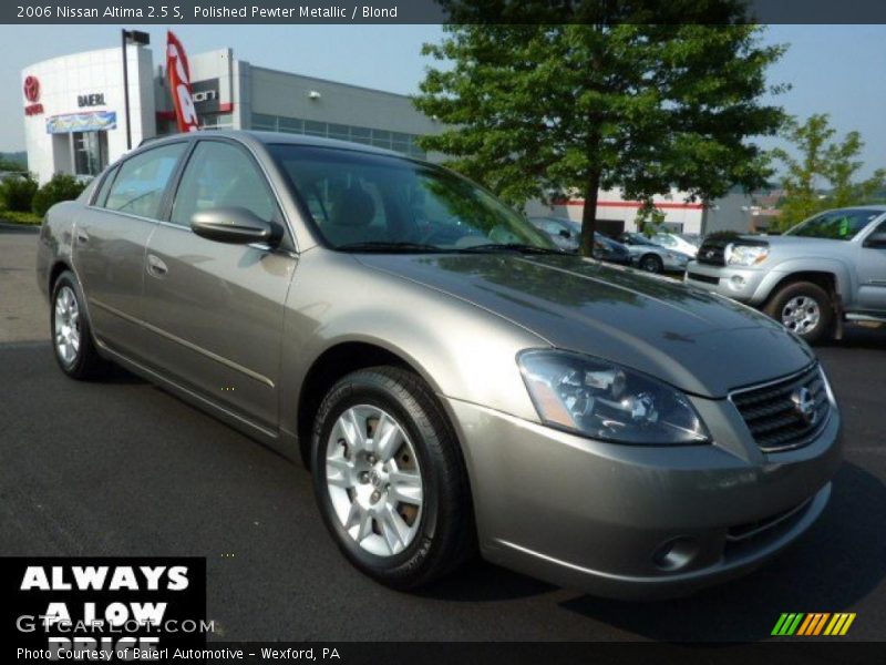 Polished Pewter Metallic / Blond 2006 Nissan Altima 2.5 S