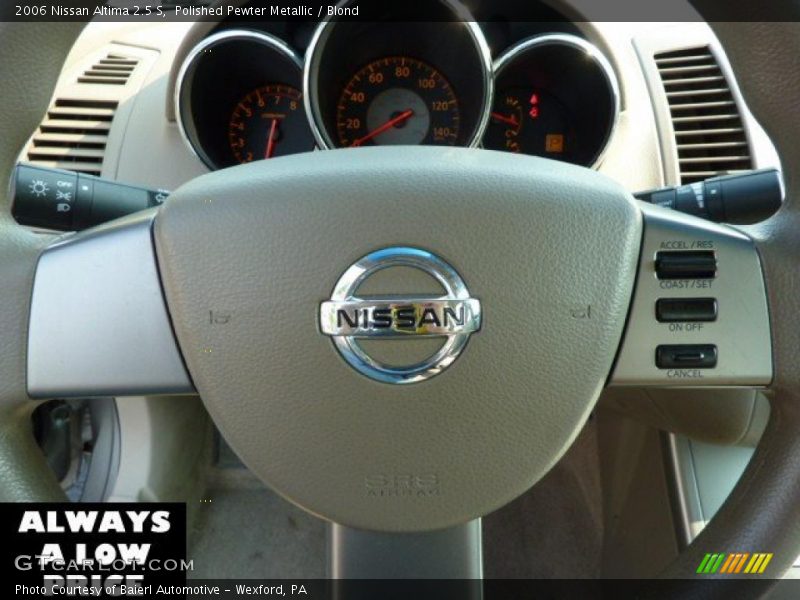 Polished Pewter Metallic / Blond 2006 Nissan Altima 2.5 S
