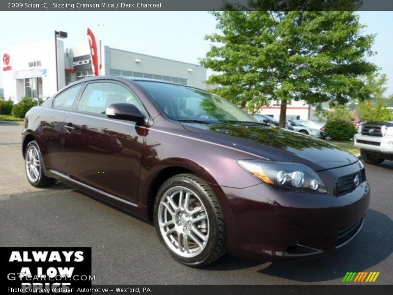 Sizzling Crimson Mica / Dark Charcoal 2009 Scion tC