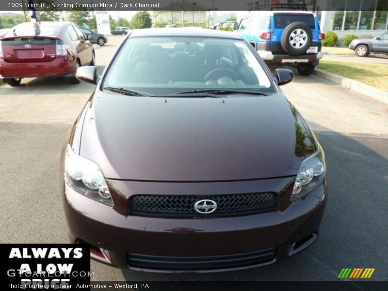 Sizzling Crimson Mica / Dark Charcoal 2009 Scion tC