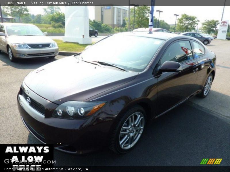Sizzling Crimson Mica / Dark Charcoal 2009 Scion tC