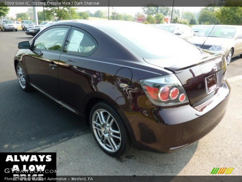 Sizzling Crimson Mica / Dark Charcoal 2009 Scion tC