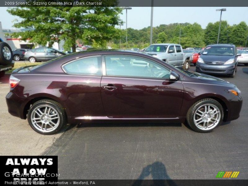 Sizzling Crimson Mica / Dark Charcoal 2009 Scion tC