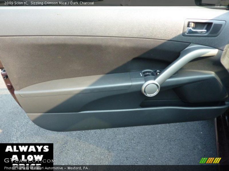 Sizzling Crimson Mica / Dark Charcoal 2009 Scion tC