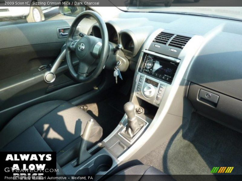 Sizzling Crimson Mica / Dark Charcoal 2009 Scion tC