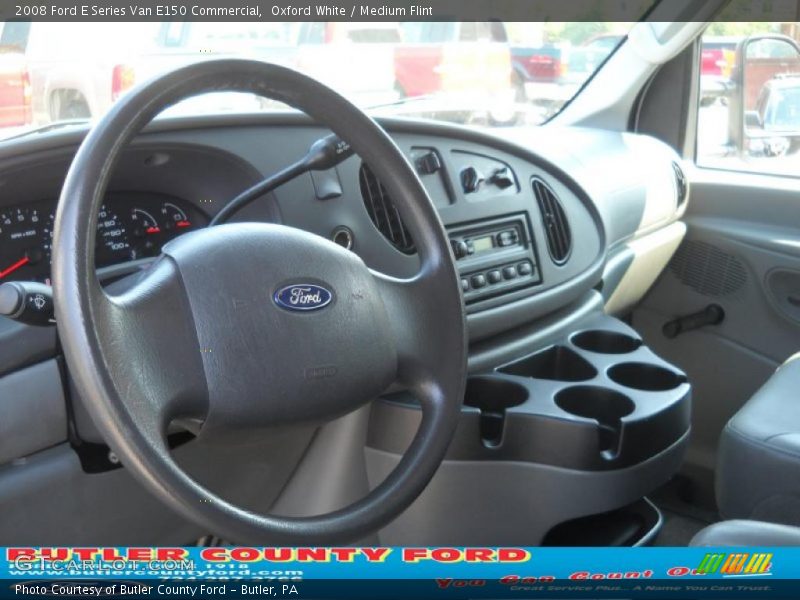 Oxford White / Medium Flint 2008 Ford E Series Van E150 Commercial