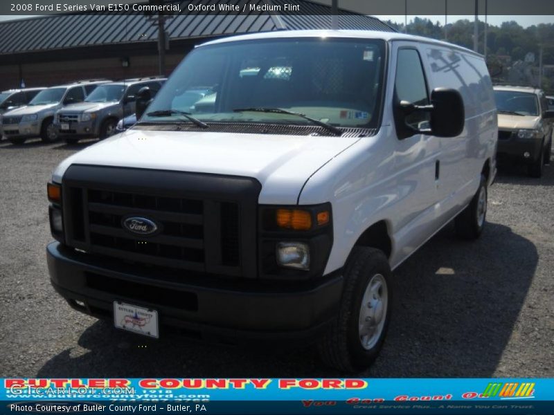 Oxford White / Medium Flint 2008 Ford E Series Van E150 Commercial