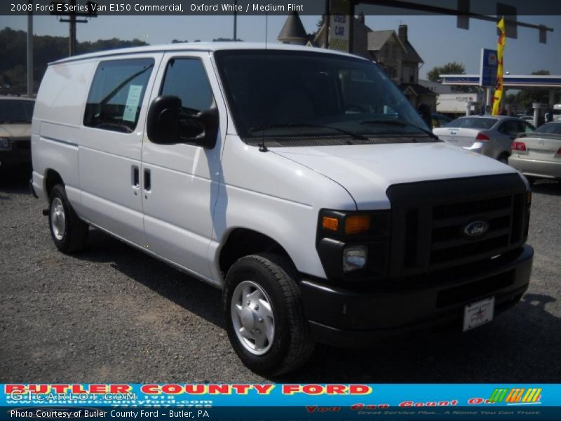 Oxford White / Medium Flint 2008 Ford E Series Van E150 Commercial