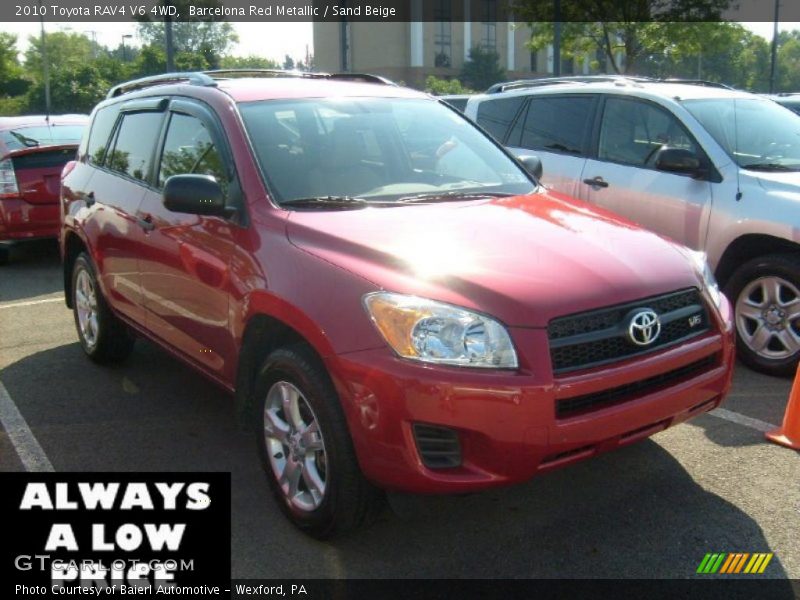 Barcelona Red Metallic / Sand Beige 2010 Toyota RAV4 V6 4WD