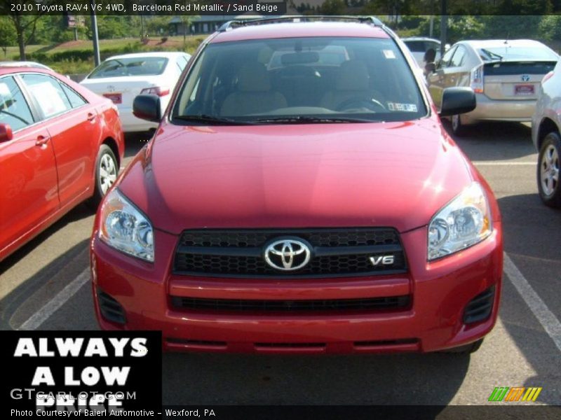 Barcelona Red Metallic / Sand Beige 2010 Toyota RAV4 V6 4WD