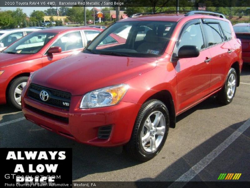 Barcelona Red Metallic / Sand Beige 2010 Toyota RAV4 V6 4WD