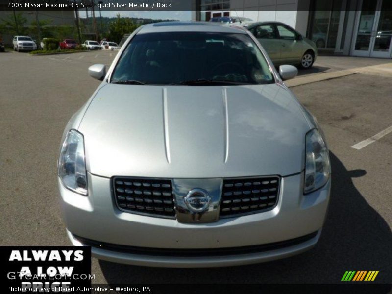 Liquid Silver Metallic / Black 2005 Nissan Maxima 3.5 SL