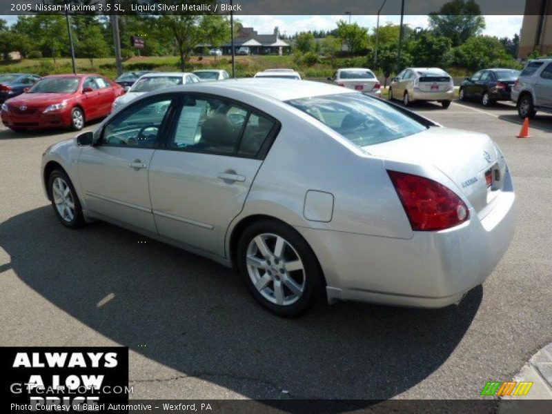 Liquid Silver Metallic / Black 2005 Nissan Maxima 3.5 SL