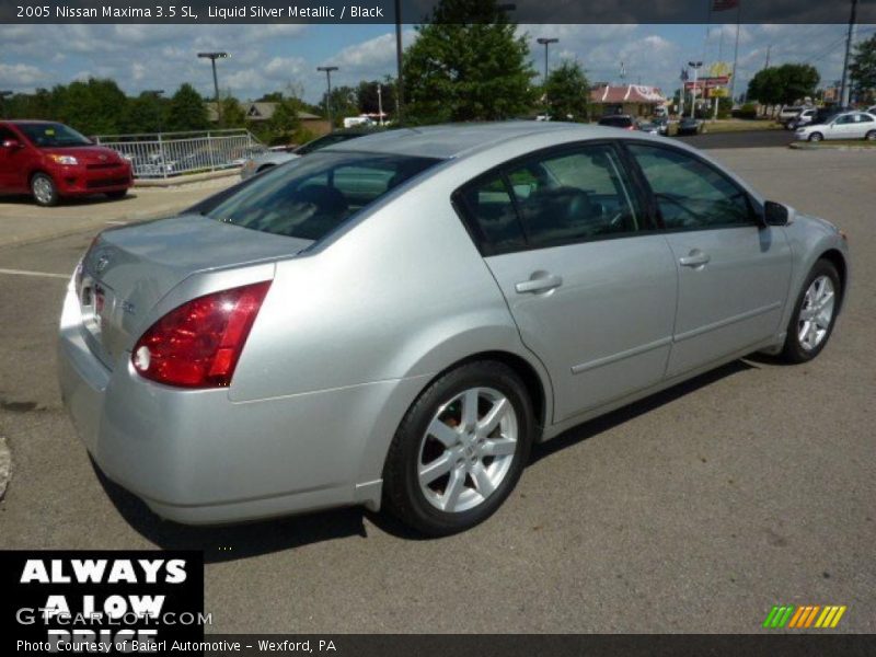 Liquid Silver Metallic / Black 2005 Nissan Maxima 3.5 SL