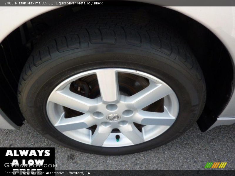 Liquid Silver Metallic / Black 2005 Nissan Maxima 3.5 SL