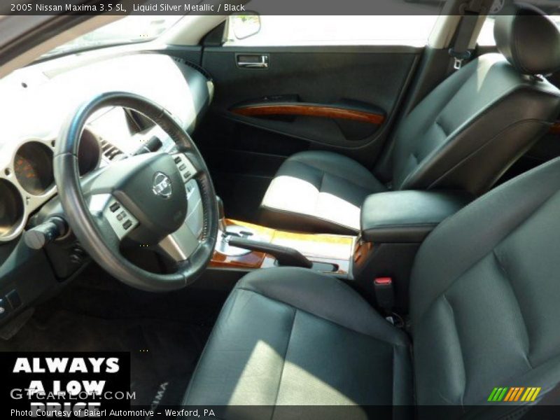 Liquid Silver Metallic / Black 2005 Nissan Maxima 3.5 SL