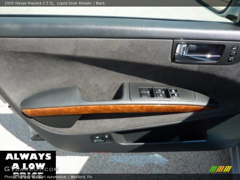 Liquid Silver Metallic / Black 2005 Nissan Maxima 3.5 SL