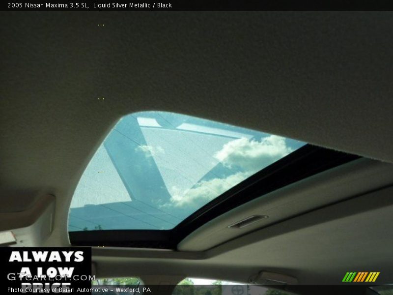 Liquid Silver Metallic / Black 2005 Nissan Maxima 3.5 SL