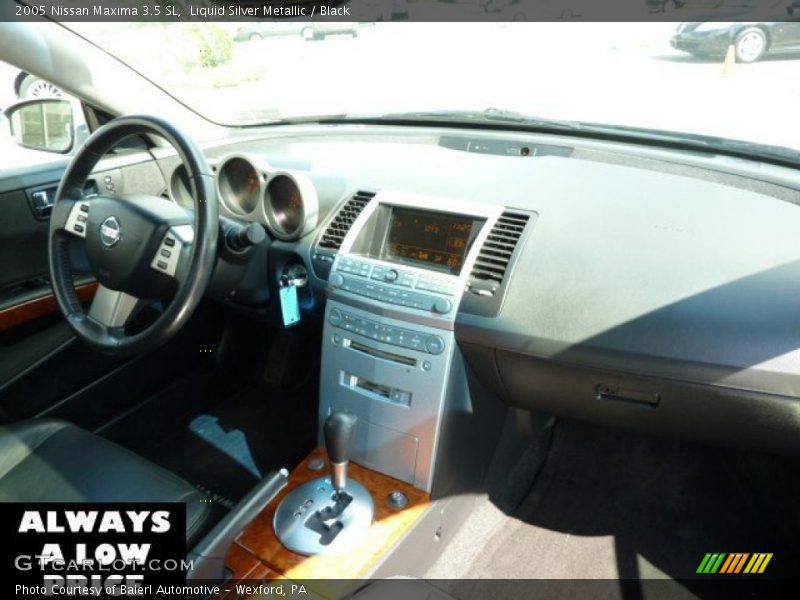Liquid Silver Metallic / Black 2005 Nissan Maxima 3.5 SL