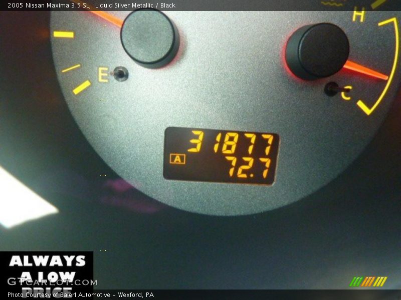 Liquid Silver Metallic / Black 2005 Nissan Maxima 3.5 SL