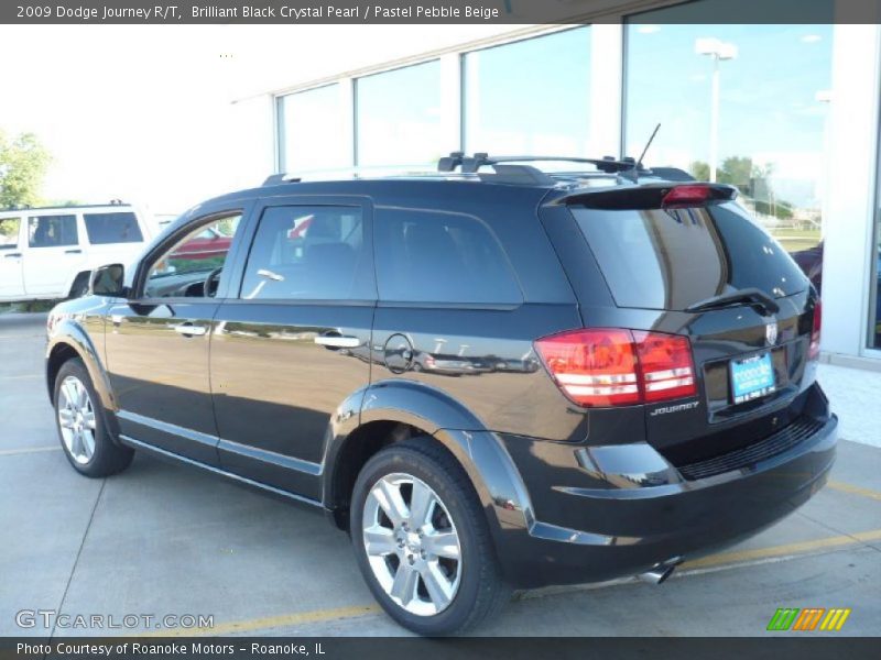 Brilliant Black Crystal Pearl / Pastel Pebble Beige 2009 Dodge Journey R/T
