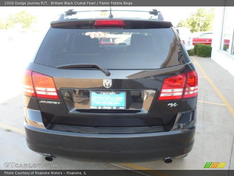 Brilliant Black Crystal Pearl / Pastel Pebble Beige 2009 Dodge Journey R/T