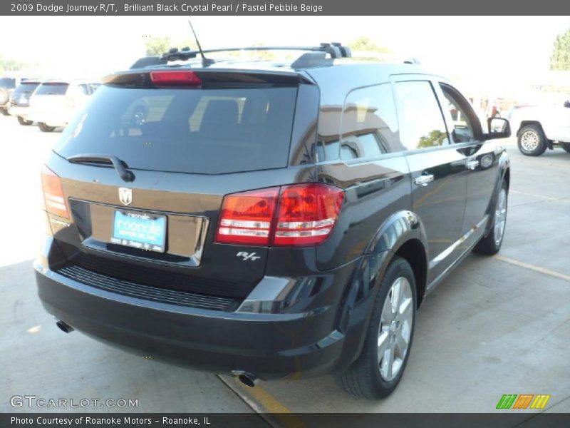 Brilliant Black Crystal Pearl / Pastel Pebble Beige 2009 Dodge Journey R/T